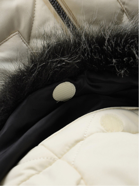 ALPINE PRO Krémová dámska zimná bunda ALPINE PRO LODERA