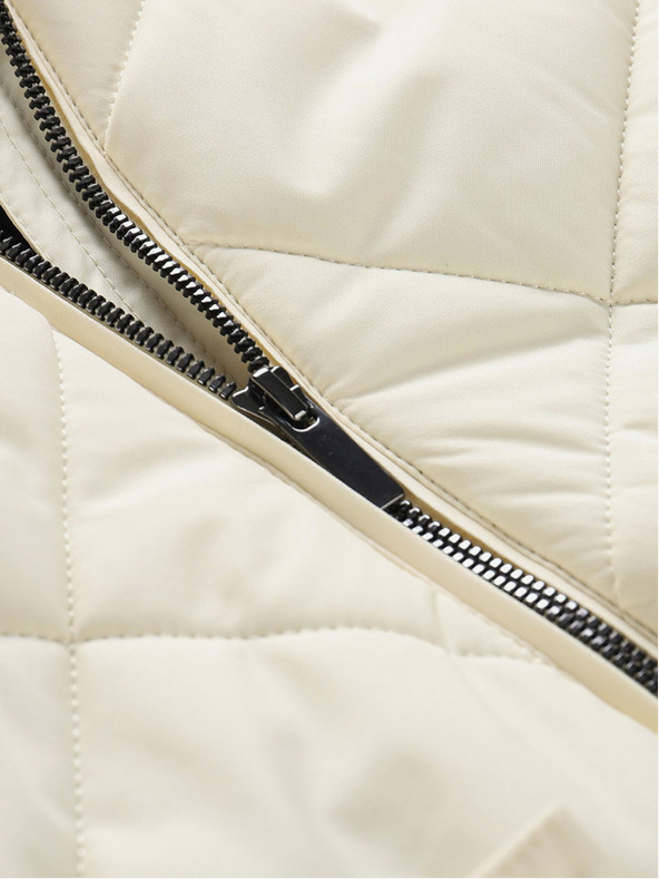 ALPINE PRO Krémová dámska zimná bunda ALPINE PRO LODERA