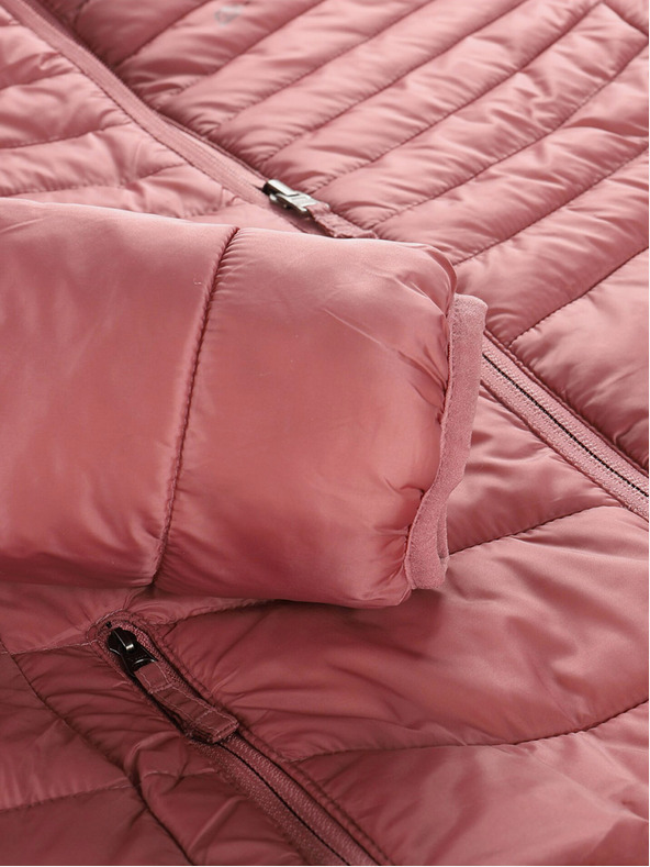 ALPINE PRO Ružová dámska obojstranná prešívaná zimná bunda ALPINE PRO EROMA