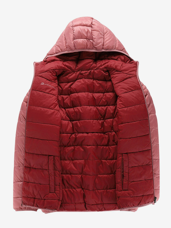 ALPINE PRO Ružová dámska obojstranná prešívaná zimná bunda ALPINE PRO EROMA