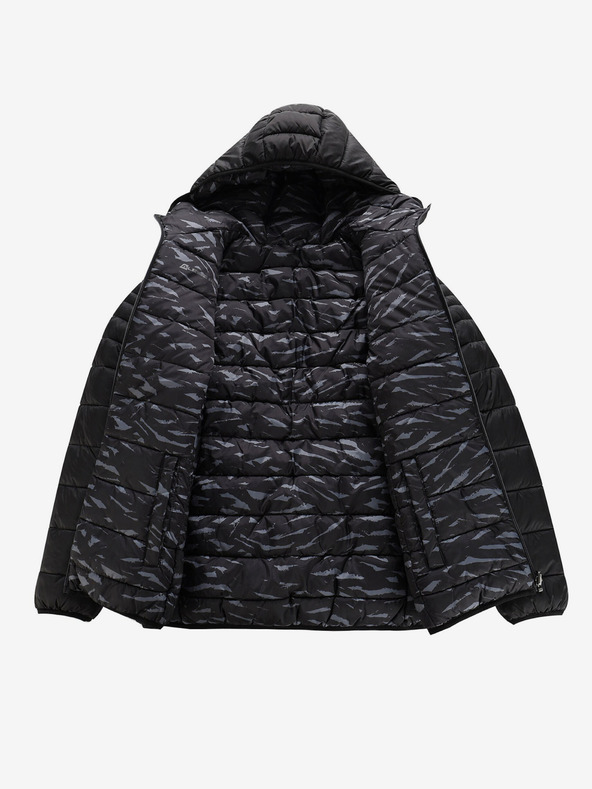 ALPINE PRO Čierna dámska obojstranná prešívaná zimná bunda ALPINE PRO EROMA