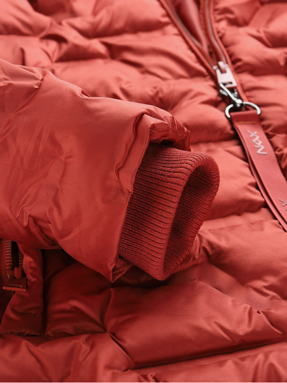 NAX Hnedá dámska zimná prešívaná bunda NAX RAFFA