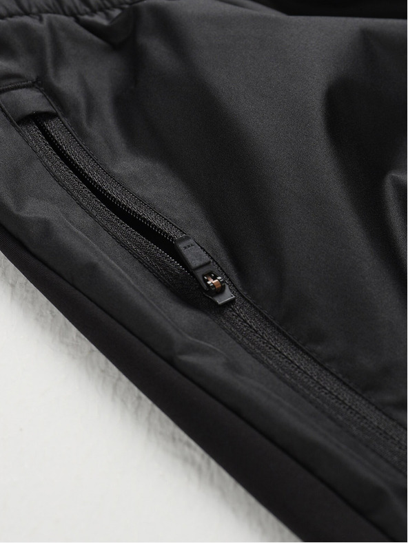 ALPINE PRO Čierne dámske rýchloschnúce športové nohavice ALPINE PRO SAMULA