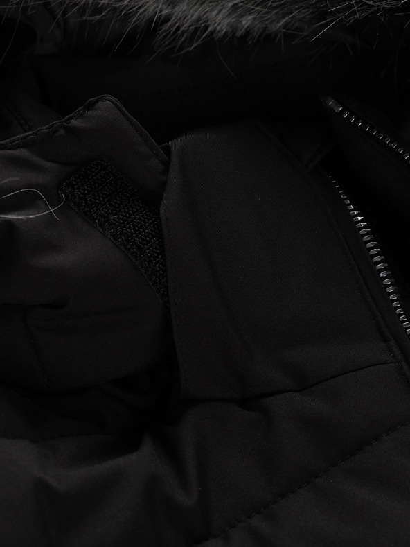 ALPINE PRO Čierna pánska zimná bunda ALPINE PRO LODER