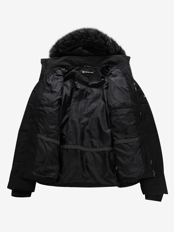 ALPINE PRO Čierna pánska zimná bunda ALPINE PRO LODER