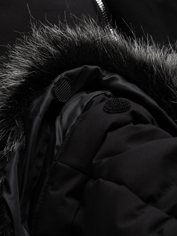 ALPINE PRO Čierna pánska zimná bunda ALPINE PRO LODER