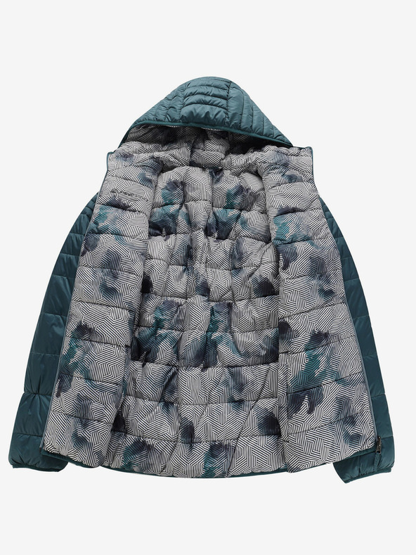 ALPINE PRO Zeleno-biela pánska obojstranná zimná bunda ALPINE PRO EROM