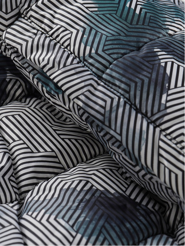 ALPINE PRO Zeleno-biela pánska obojstranná zimná bunda ALPINE PRO EROM