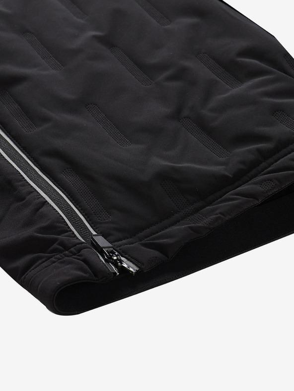 ALPINE PRO Čierne pánske športové krátke nohavice ALPINE PRO WERM