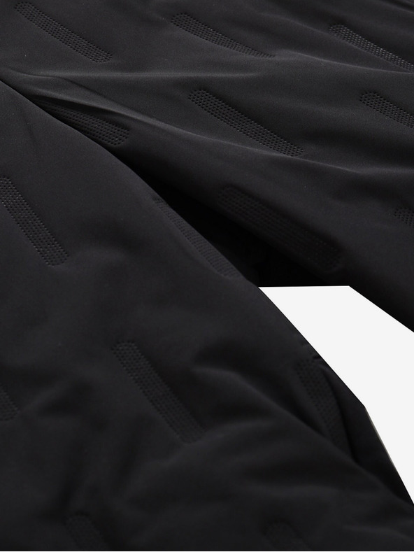 ALPINE PRO Čierne pánske športové krátke nohavice ALPINE PRO WERM