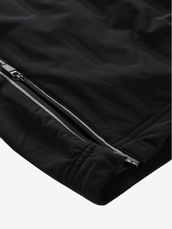 ALPINE PRO Čierne pánske športové krátke nohavice ALPINE PRO WERM