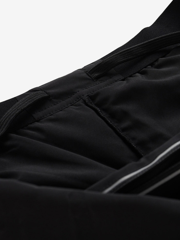 ALPINE PRO Čierne pánske športové krátke nohavice ALPINE PRO WERM