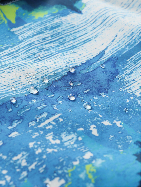 ALPINE PRO Zelenomodrá chlapčenská outdoorová bunda ALPINE PRO ZEREDO