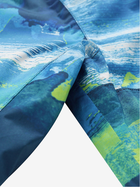 ALPINE PRO Zelenomodrá chlapčenská outdoorová bunda ALPINE PRO ZEREDO