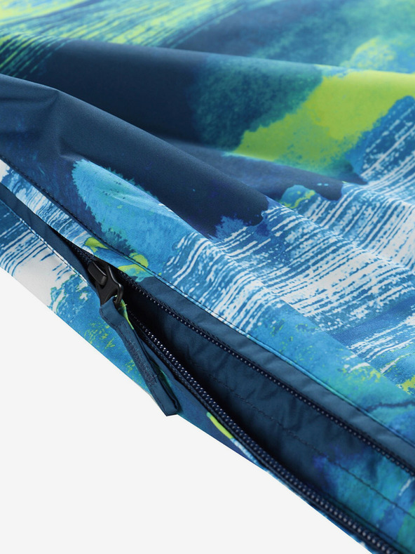 ALPINE PRO Zelenomodrá chlapčenská outdoorová bunda ALPINE PRO ZEREDO