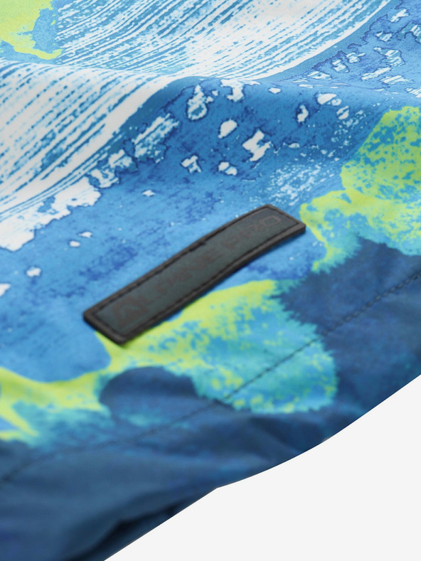 ALPINE PRO Zelenomodrá chlapčenská outdoorová bunda ALPINE PRO ZEREDO