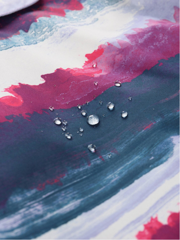 ALPINE PRO Šedo-ružová dievčenská outdoorová bunda ALPINE PRO ZEREDO