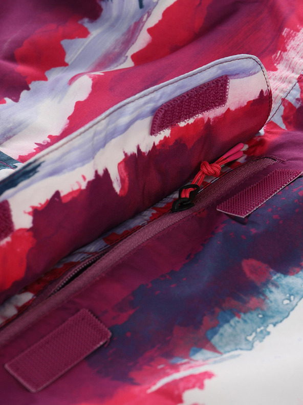 ALPINE PRO Šedo-ružová dievčenská outdoorová bunda ALPINE PRO ZEREDO