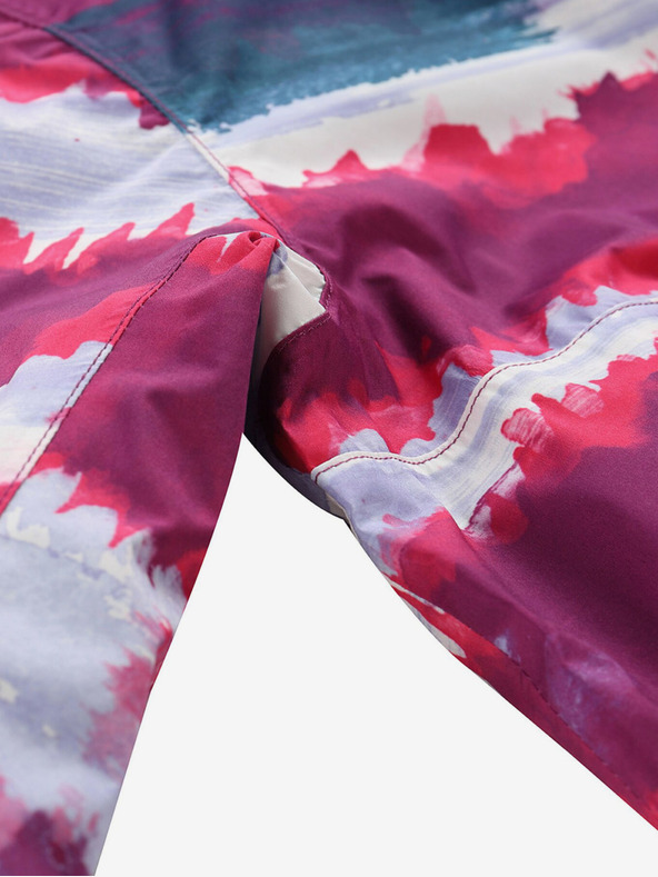 ALPINE PRO Šedo-ružová dievčenská outdoorová bunda ALPINE PRO ZEREDO