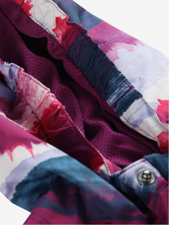 ALPINE PRO Šedo-ružová dievčenská outdoorová bunda ALPINE PRO ZEREDO