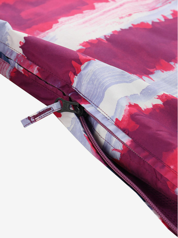 ALPINE PRO Šedo-ružová dievčenská outdoorová bunda ALPINE PRO ZEREDO