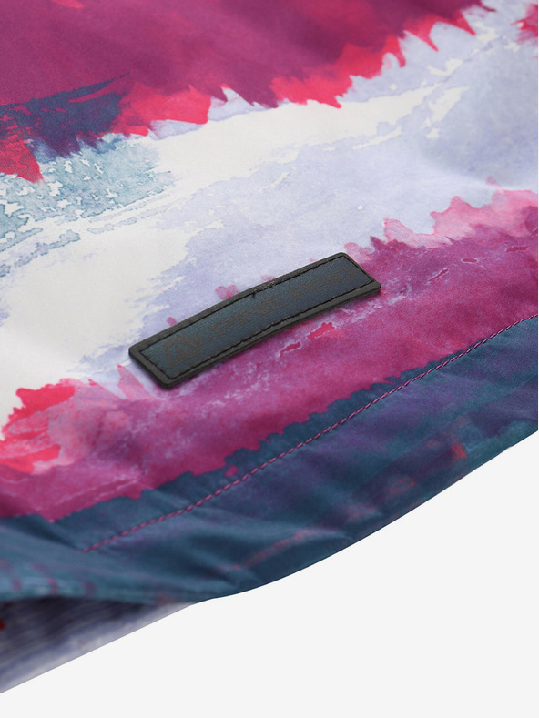 ALPINE PRO Šedo-ružová dievčenská outdoorová bunda ALPINE PRO ZEREDO