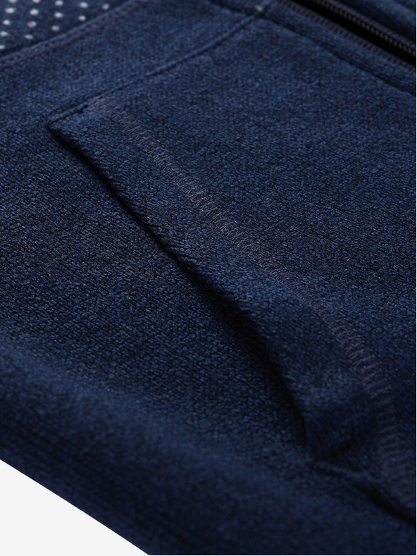 ALPINE PRO Tmavomodrý detský sveter na zips ALPINE PRO ZEGO