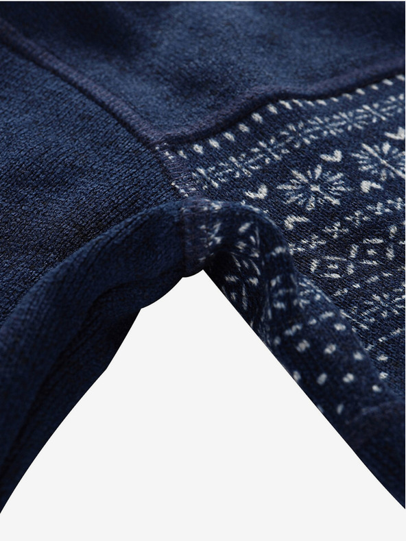 ALPINE PRO Tmavomodrý detský sveter na zips ALPINE PRO ZEGO