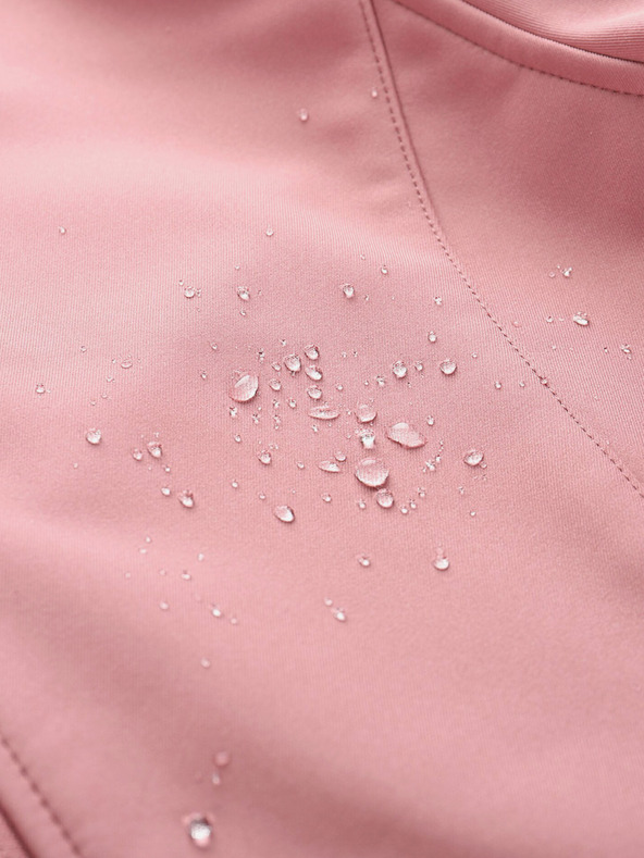 ALPINE PRO Ružový dámsky softshellový kabát s kapucňou ALPINE PRO IBORA