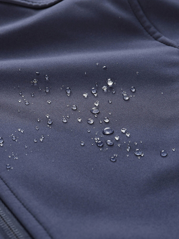 ALPINE PRO Tmavomodrý dámsky softshellový kabát s kapucňou ALPINE PRO IBORA