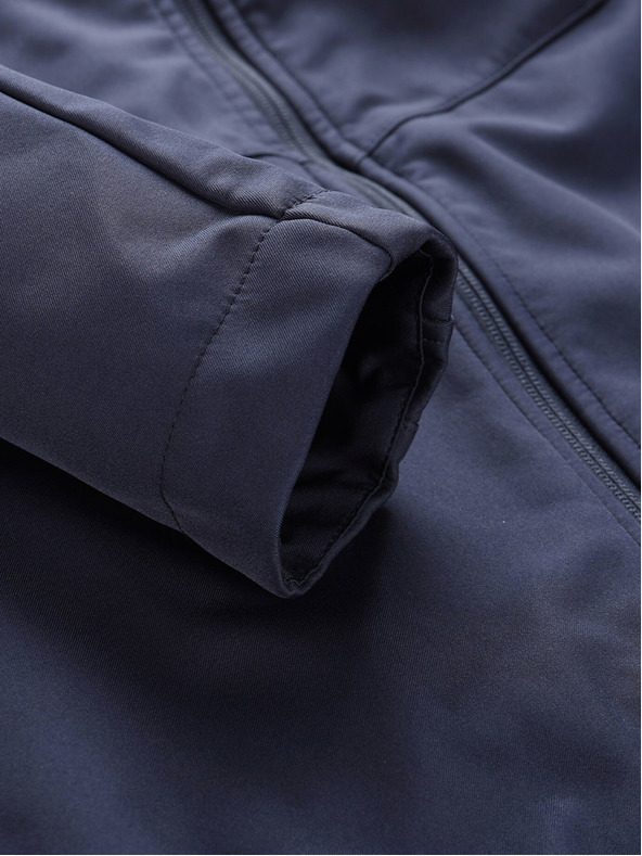 ALPINE PRO Tmavomodrý dámsky softshellový kabát s kapucňou ALPINE PRO IBORA