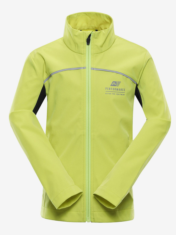 ALPINE PRO ALPINE PRO Geroco svetlozelená detská softshellová bunda