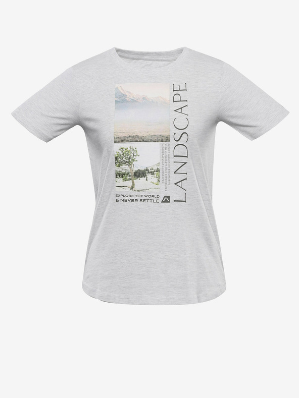 ALPINE PRO Biele dámske tričko ALPINE PRO Gorena