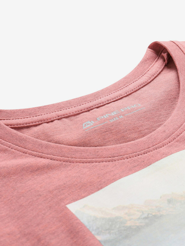 ALPINE PRO Ružové dámske tričko ALPINE PRO Gorena