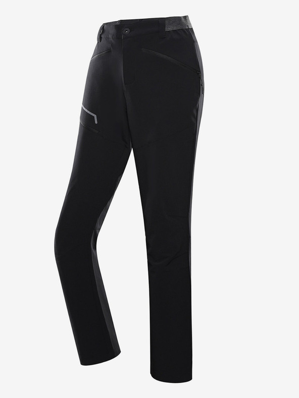 ALPINE PRO Čierne pánske outdoorové nohavice ALPINE PRO Ramel