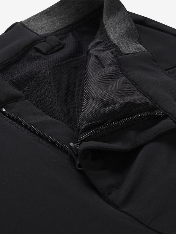 ALPINE PRO Čierne pánske outdoorové nohavice ALPINE PRO Ramel