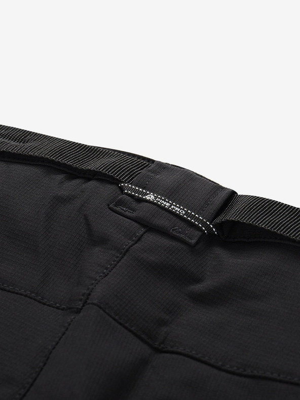 ALPINE PRO Čierne pánske softshellové nohavice ALPINE PRO Corb