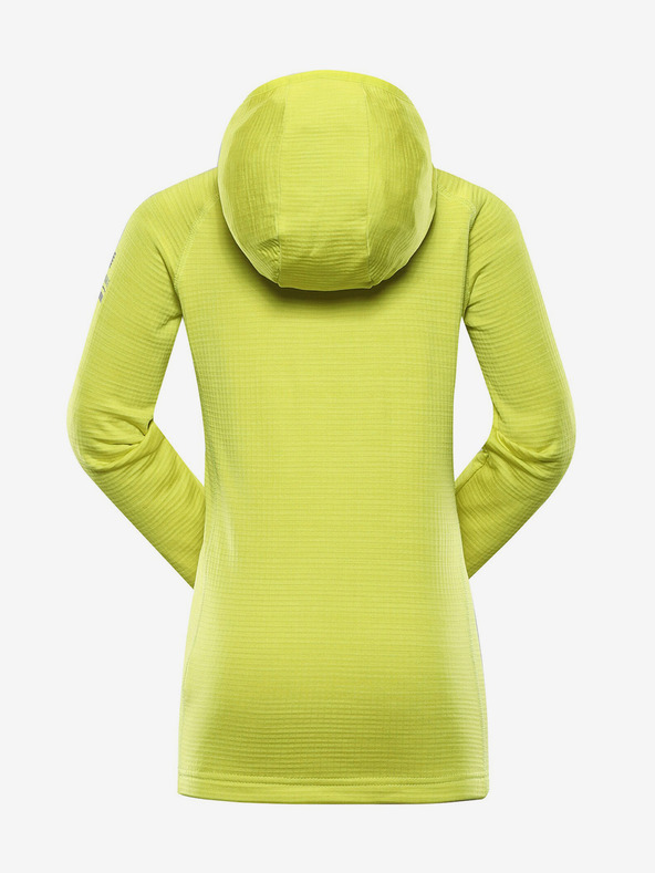 ALPINE PRO Neónovo zelená detská funkčná mikina ALPINE PRO Gorfo