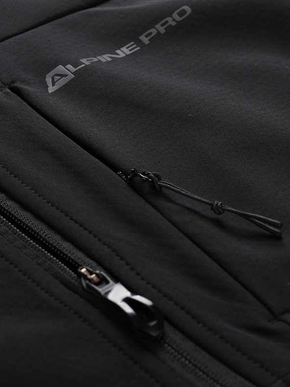 ALPINE PRO Čierna pánska softshellová vesta ALPINE PRO WERS
