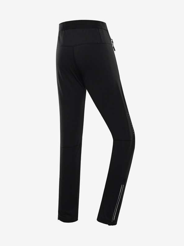 ALPINE PRO Čierne detské softshellové nohavice ALPINE PRO Abaro