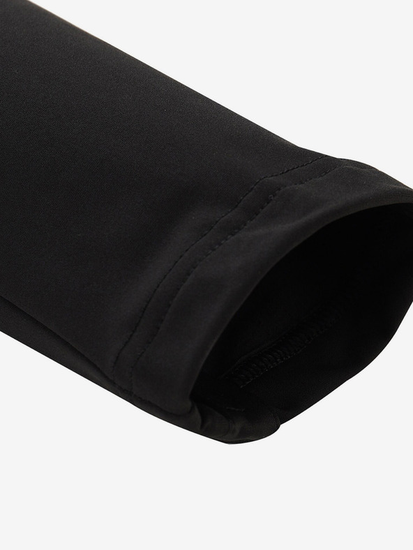 ALPINE PRO Čierne detské softshellové nohavice ALPINE PRO Abaro