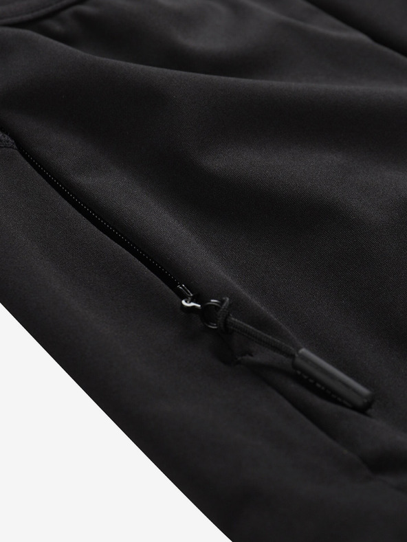 ALPINE PRO Čierne detské softshellové nohavice ALPINE PRO Abaro