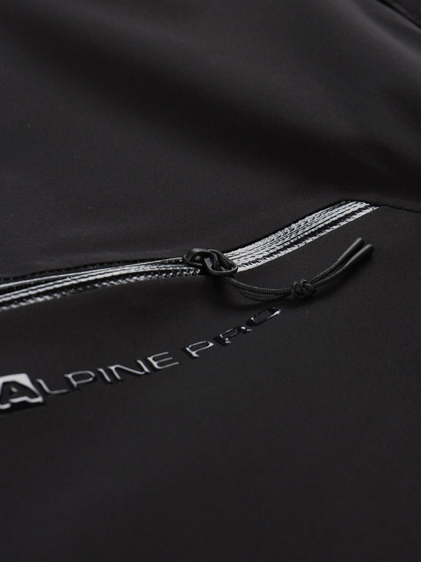 ALPINE PRO Čierne pánske outdoorové nohavice s membránou ALPINE PRO Zoner
