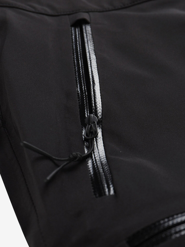 ALPINE PRO Čierne pánske outdoorové nohavice s membránou ALPINE PRO Zoner