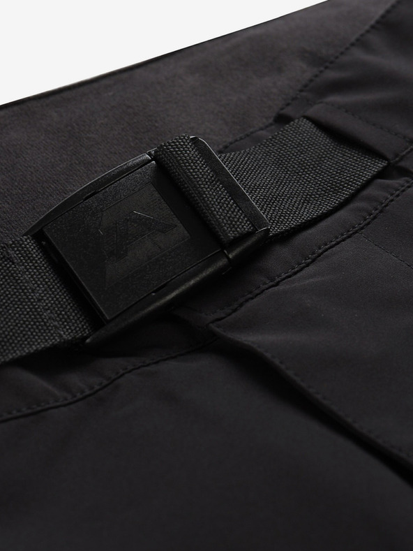 ALPINE PRO Čierne pánske outdoorové nohavice s membránou ALPINE PRO Zoner