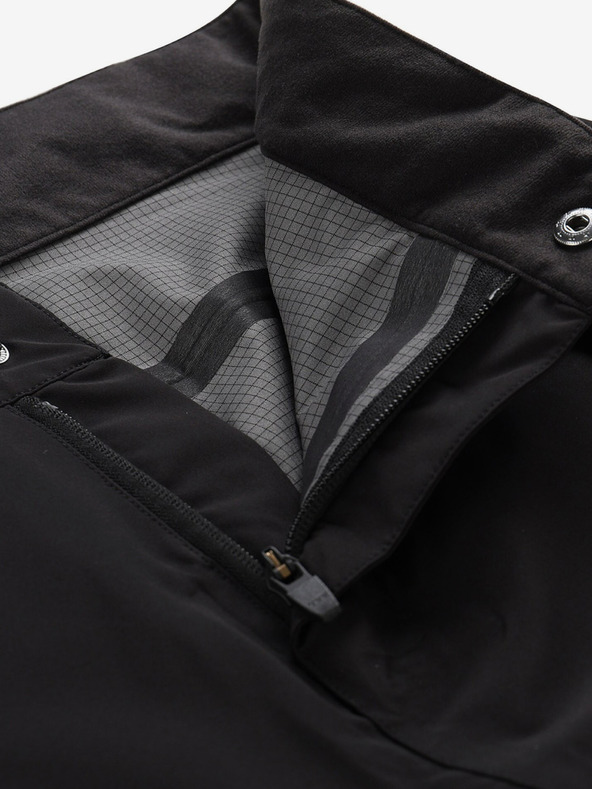 ALPINE PRO Čierne pánske outdoorové nohavice s membránou ALPINE PRO Zoner