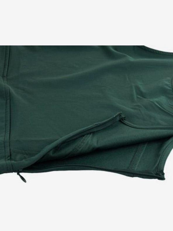 ALPINE PRO Tmavozelené dámske šaty ALPINE PRO Vilema