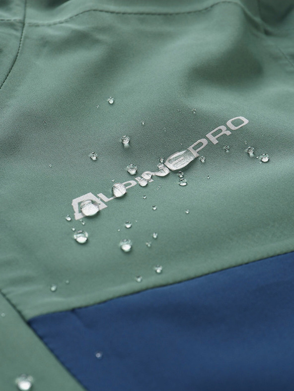 ALPINE PRO Zelená chlapčenská športová bunda ALPINE PRO Goro