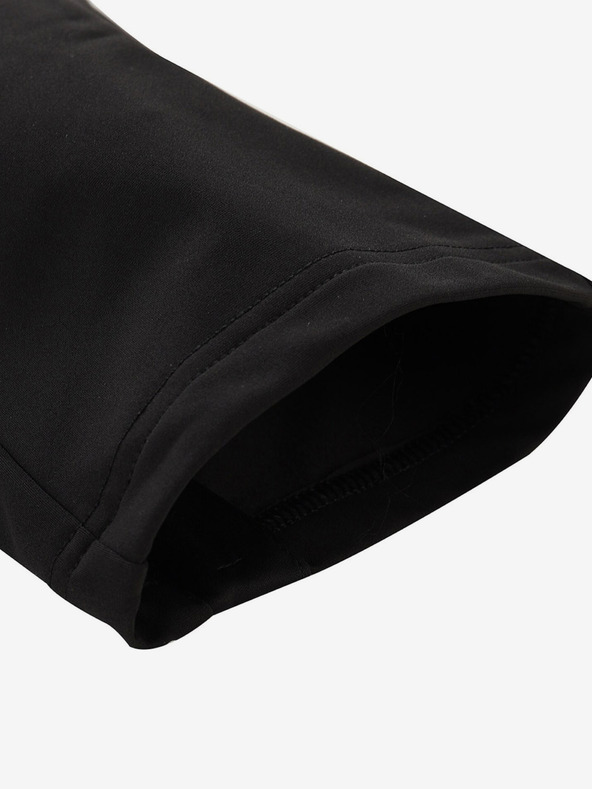 ALPINE PRO Čierne pánske softshellové nohavice ALPINE PRO Abar