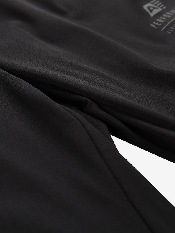 ALPINE PRO Čierne pánske softshellové nohavice ALPINE PRO Abar